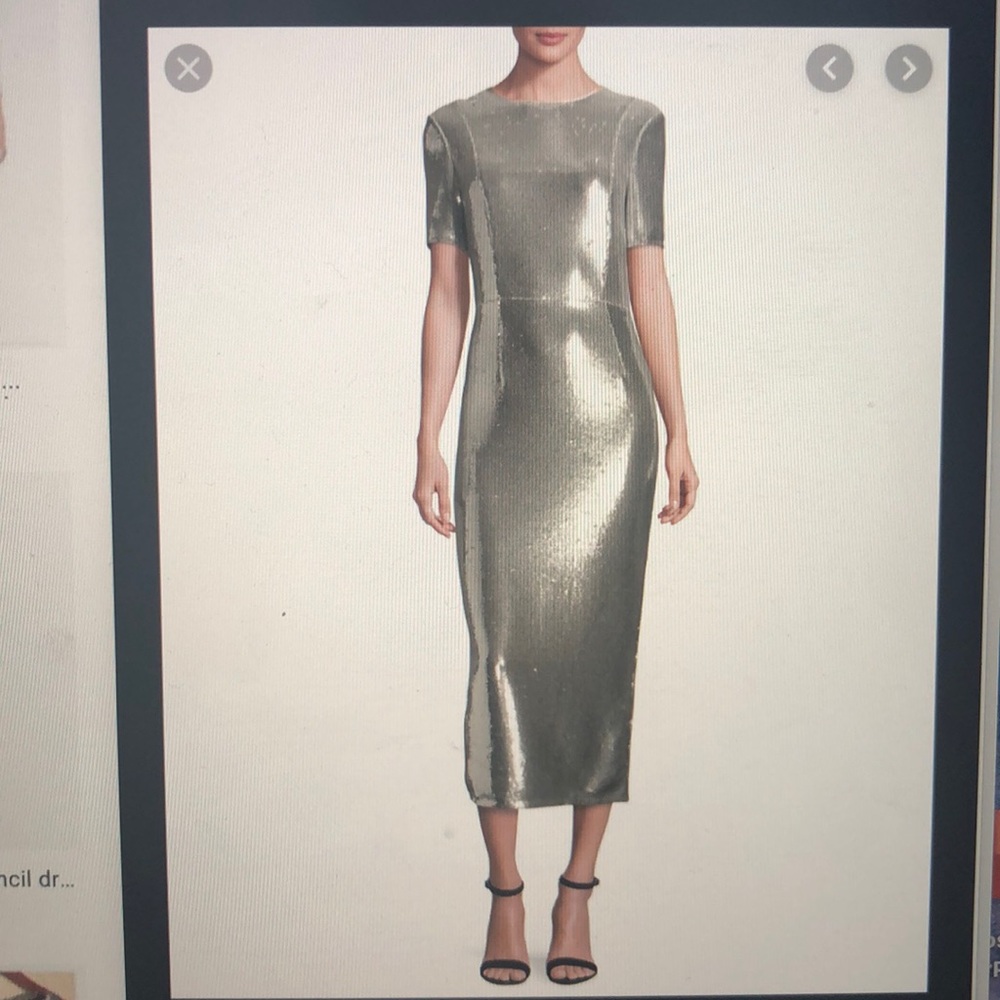 Diane von Furstenberg sequined sheath midi dress